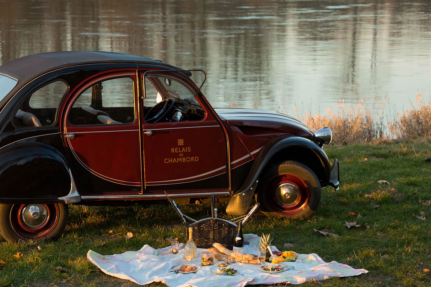 Pique-nique - balade à 2CV - Relais de Chambord