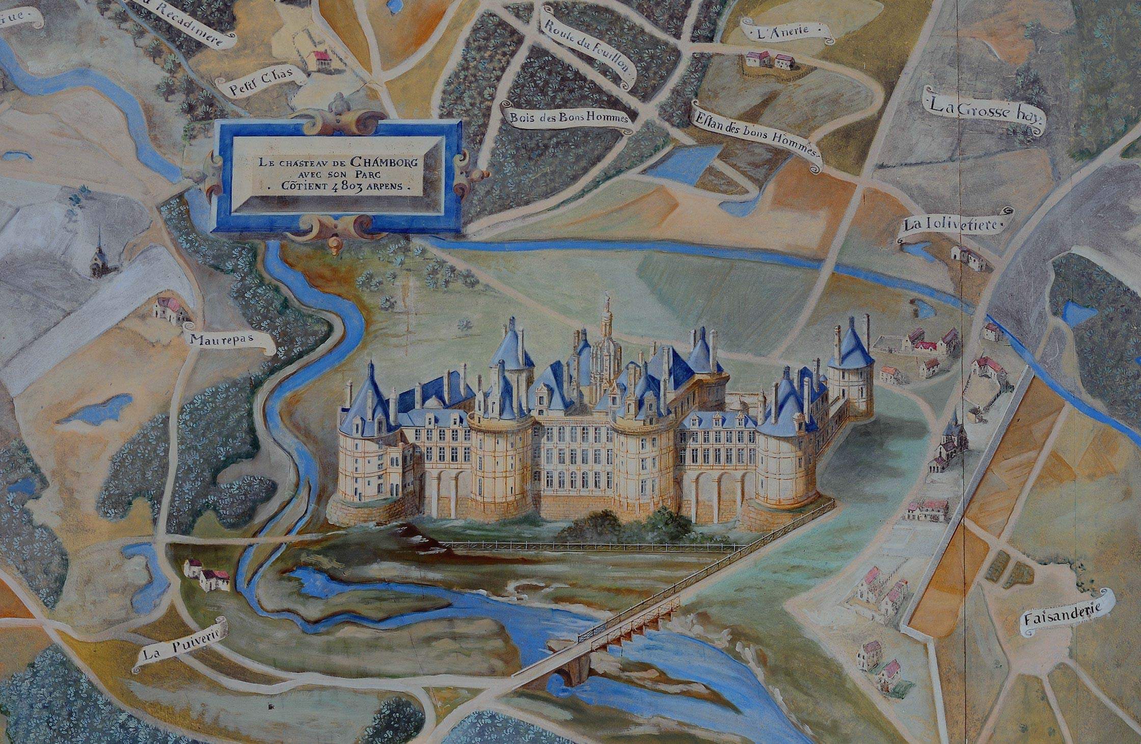 Illustration ancienne du Château de Chambord
