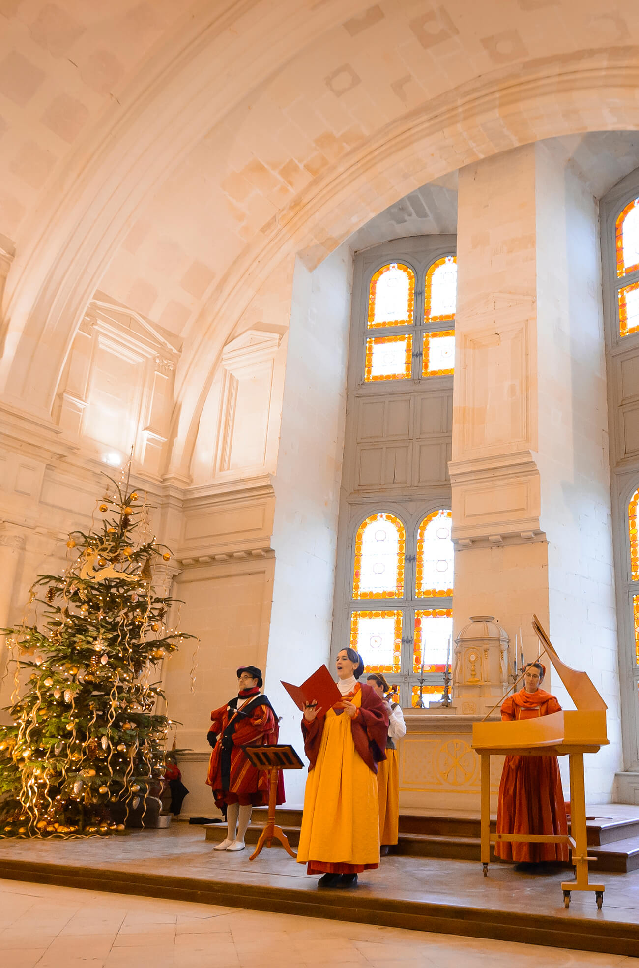 Christmas at the Château de Chambord.